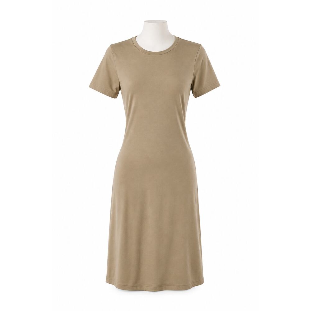 Athleta Womens SP Small Petite Sage Essential Tee Dress Supima Cotton Stretch